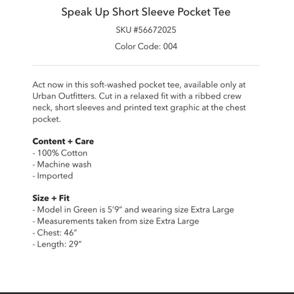 🔥URBAN OUTFITTERS🔥I CARE DO YOU? Pocket T-Shirt Blue Small NWT - Picture 6 of 6